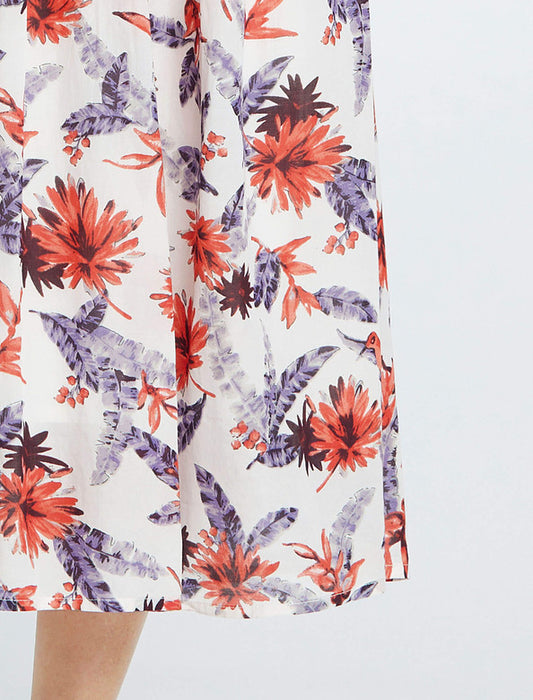 685176＿フラワープリントスカート