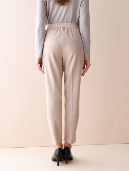フラノ調ニットテーパレイトパンツ