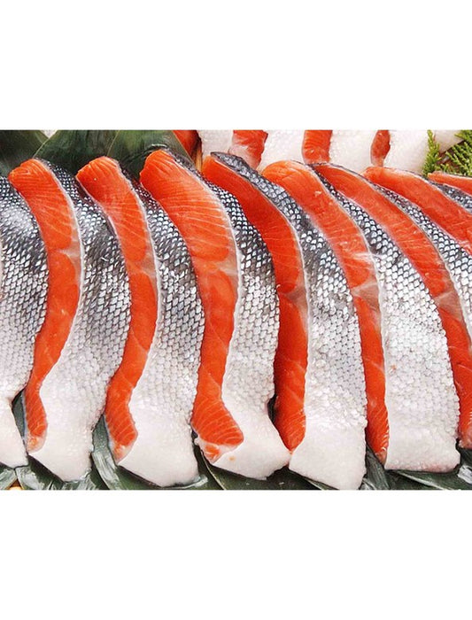 【お取り寄せ(送料込)】＜北海道産地直送センター＞稀少な天然紅鮭 半身(約1kg)