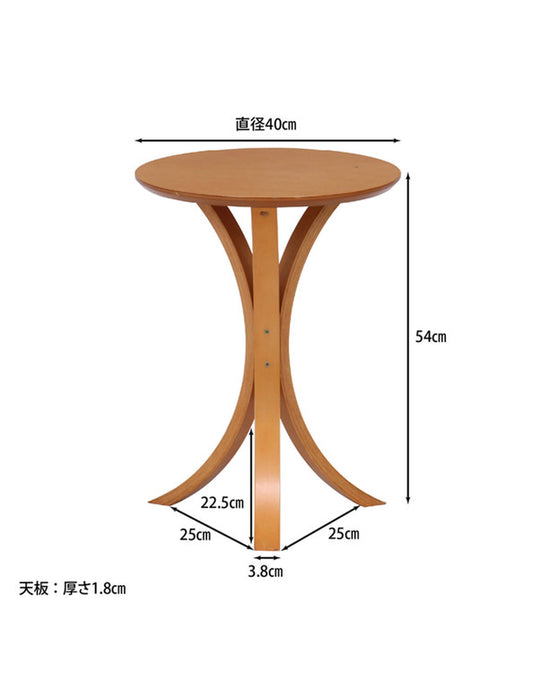 【メーカー直送(送料込)】木製のおしゃれなサイドテーブル(組立式)