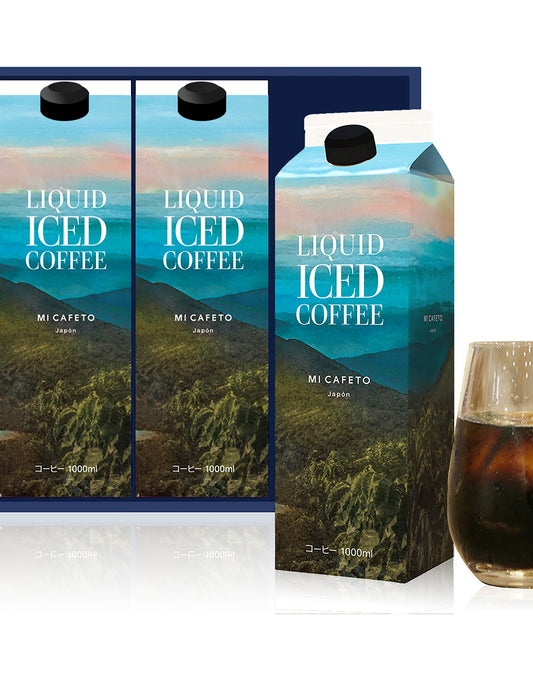 【お取り寄せ(送料込)】＜ミカフェート＞LIQUID ICED COFFEE　【コーヒー リキッド ギフト】リキッドアイスコーヒー 3本セット